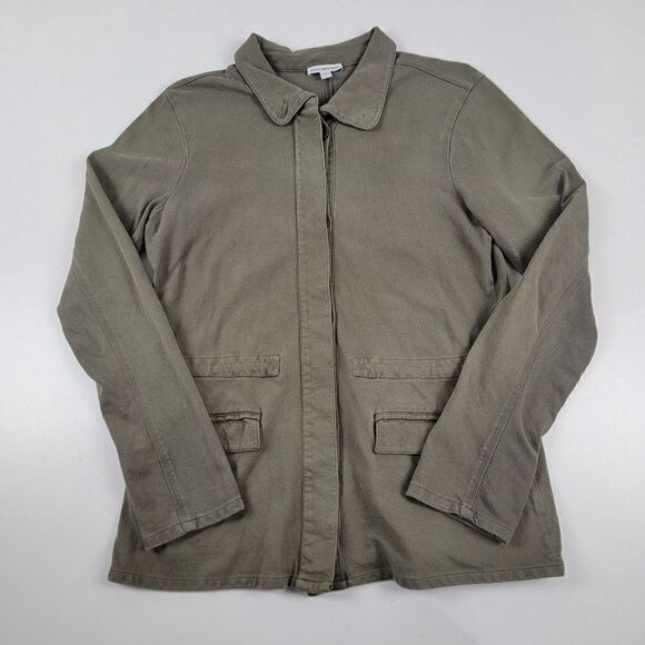 James Perse Argn Cargo Chore Button Up Jacket Womens sz 3 Coat - Picture 1 of 12